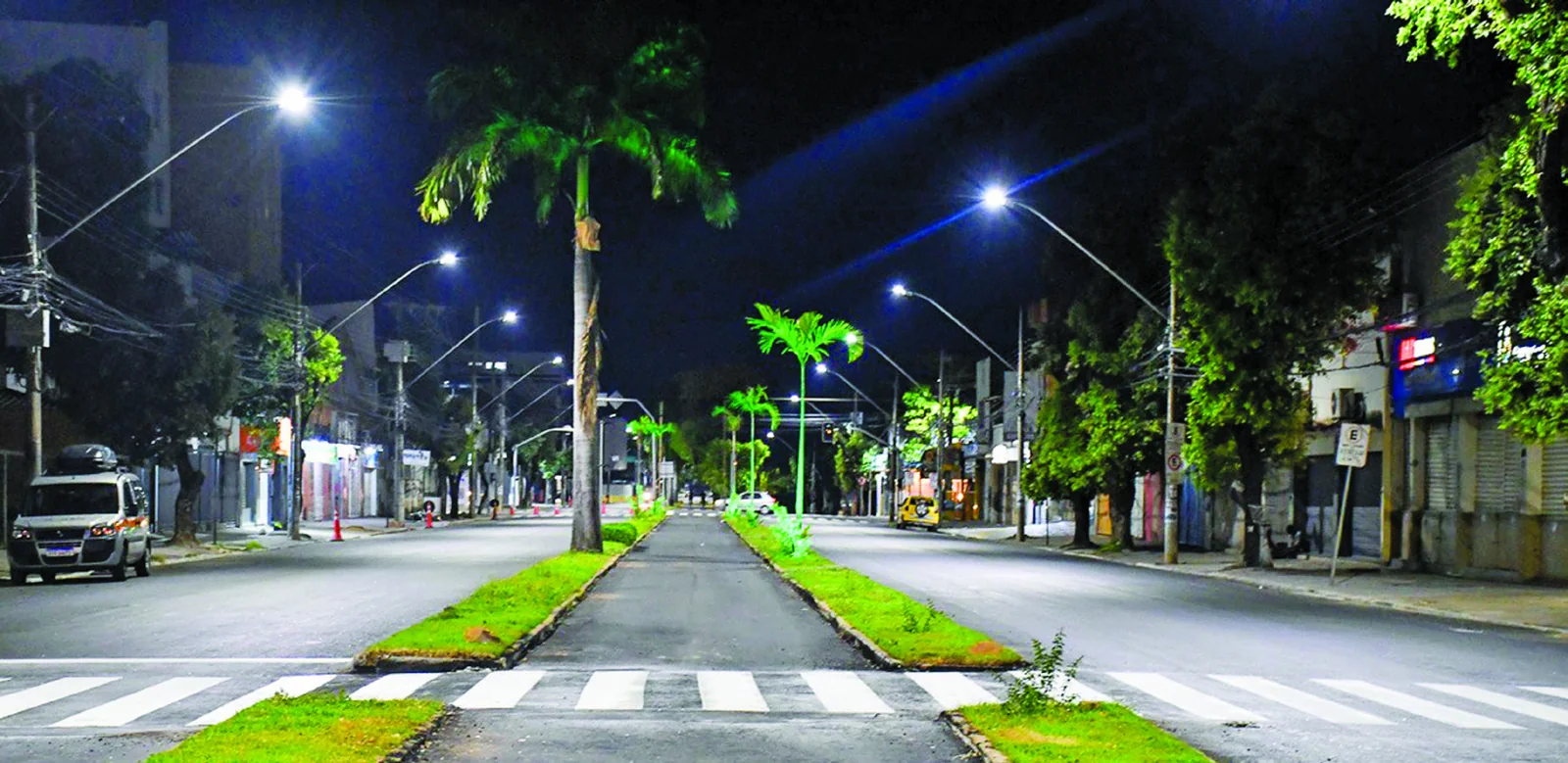 Iluminação de LED em 68 bairros